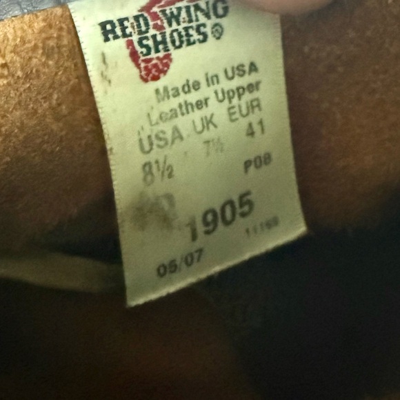 Red Wing 100th Anniversary Moc Toe Limited Edition Boots Sz 8.5 USA Leather - Picture 12 of 13